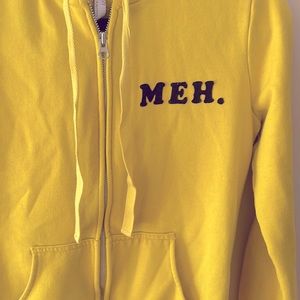 MEH zip up hoodie- size small